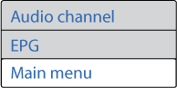 Choose Main Menu from the options